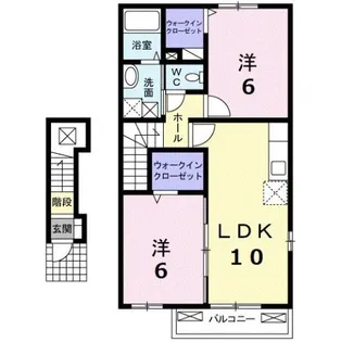 グリシーヌ【2階】の間取り