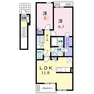 テール リッシュⅢ【2階】の間取り