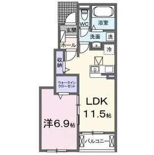 アストピア千田【1階】の間取り