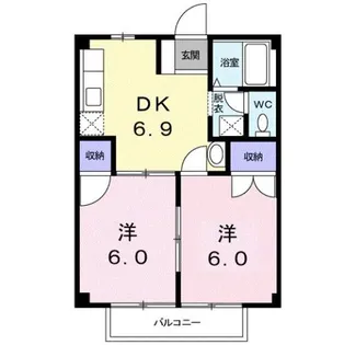 ニューシティ光星【2階】の間取り