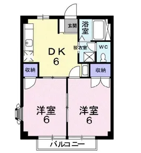 サンハイツ近田A【2階】の間取り