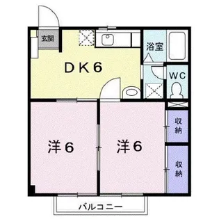 ヌーベル ケイA【1階】の間取り