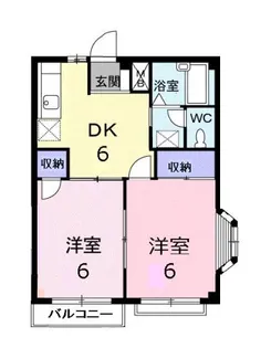 西原エルデイム【2階】の間取り