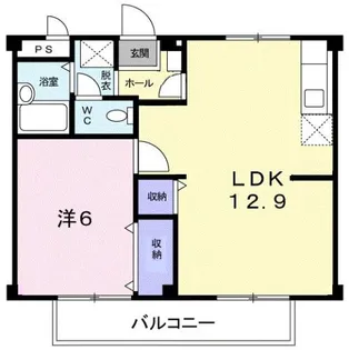 シティハイツ川地【2階】の間取り