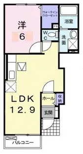 サンリット悠【1階】の間取り