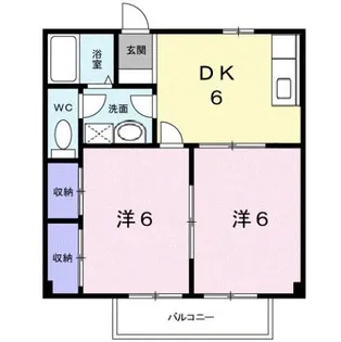メゾンルミエール【2階】の間取り