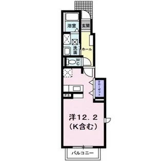 Gカントリーハイツ【1階】の間取り