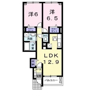 プロスペラーレA【1階】の間取り