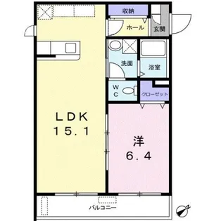 アビタシオンⅢ【1階】の間取り