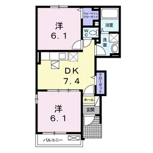 サンリット・スクエアC【1階】の間取り