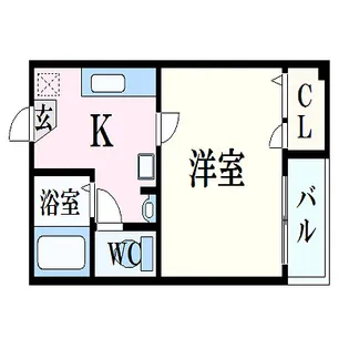 ハイエスト田町【302号室】の間取り