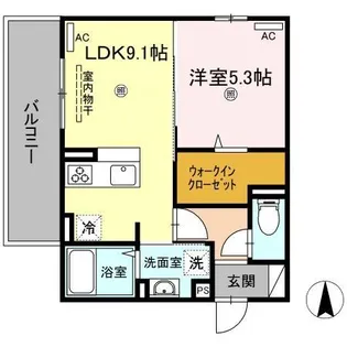 ライジング サン【3階】の間取り