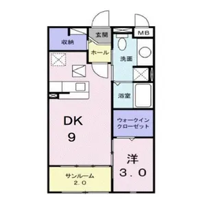 フェイバー メゾン【1階】の間取り