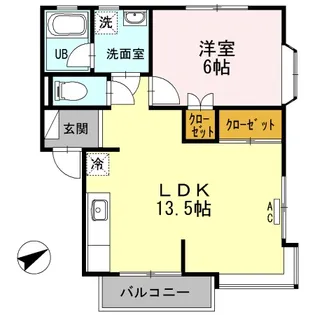 みのるハイムB棟【102号室】の間取り