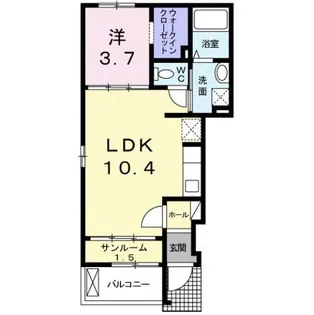 ラピスⅡ【1階】の間取り