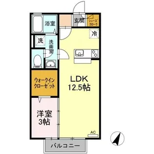 ヴェルデ津森【2階】の間取り