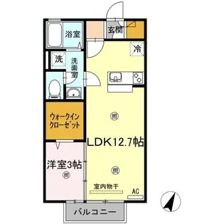 ヴェルデ津森【2階】の間取り