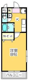 ハイネス郡家【2階】の間取り
