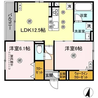 シャルレーヌ【3階】の間取り