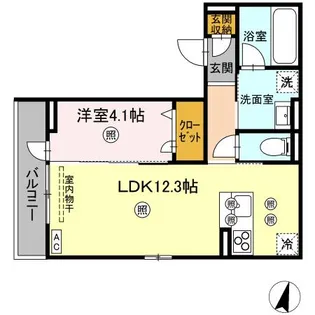 シャルレーヌ【3階】の間取り