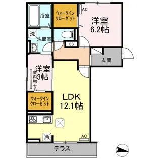 フレッチェ・ボスコⅤ【1階】の間取り