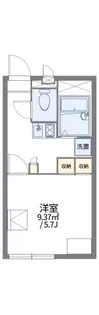 レオパレスグリーンコート【1階】の間取り