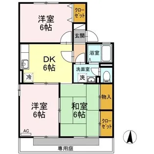セジュール坂出 【1階】の間取り