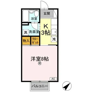 セジュール21A棟【2階】の間取り
