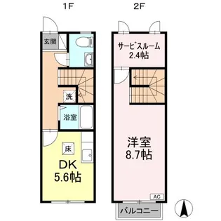 ピュアハイツ 【 106号室】の間取り