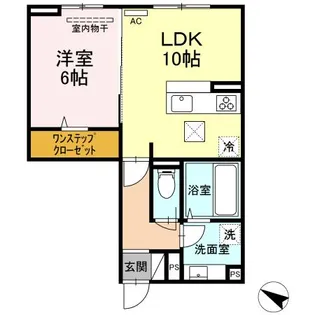 コーポ藤原V【1階】の間取り