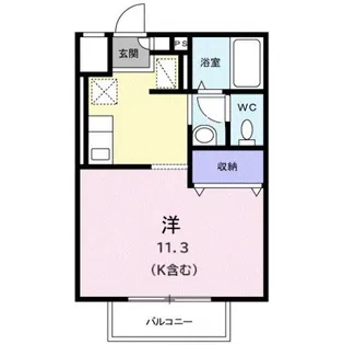 スモールフォレストA【2階】の間取り