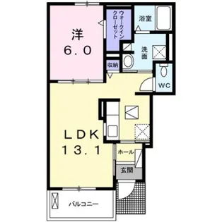 ワルド プラッツ C【1階】の間取り