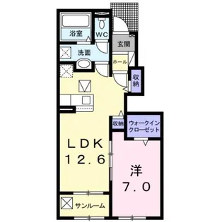 アクシア【1階】の間取り
