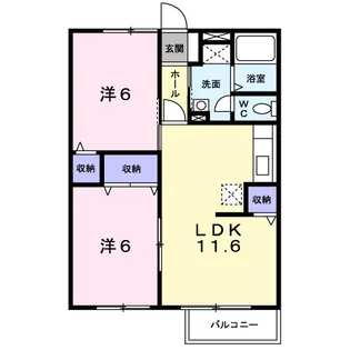 プロムナード A【1階】の間取り