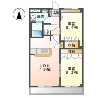ヴェルドミール豊浜【1階】の間取り