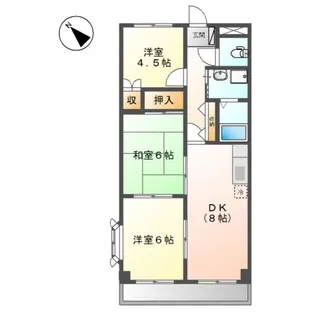 カームネスト【2階】の間取り