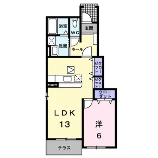 コントラーダA【1階】の間取り
