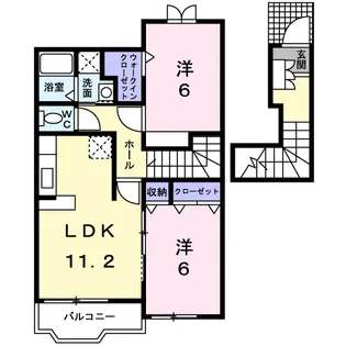 グロースコート【2階】の間取り