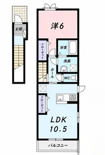 シャンドラ【2階】の間取り