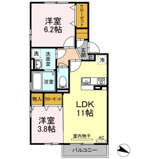 グレイシア【2階】の間取り