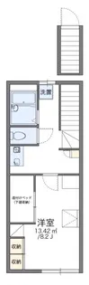 レオパレスグリーンウッド【2階】の間取り