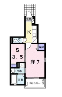 エルベッタ城東【1階】の間取り
