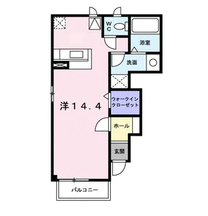 シャン・ミリューⅢ【1階】の間取り