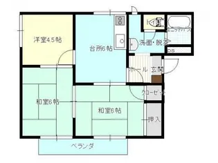コーポすみれ【2階】の間取り