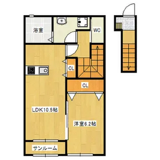 タラッサ【2階】の間取り