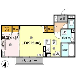 TORISIAサクセス【2階】の間取り