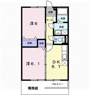 センチュリー21 A【1階】の間取り