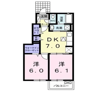 ベーネソプラ B【1階】の間取り