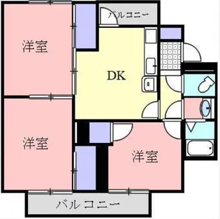 ヴィラナリー東かがわ【3階】の間取り