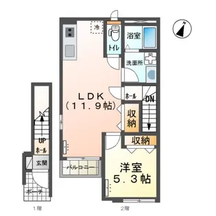 サンプレス【2階】の間取り